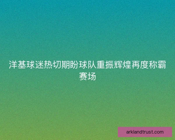 洋基球迷热切期盼球队重振辉煌再度称霸赛场