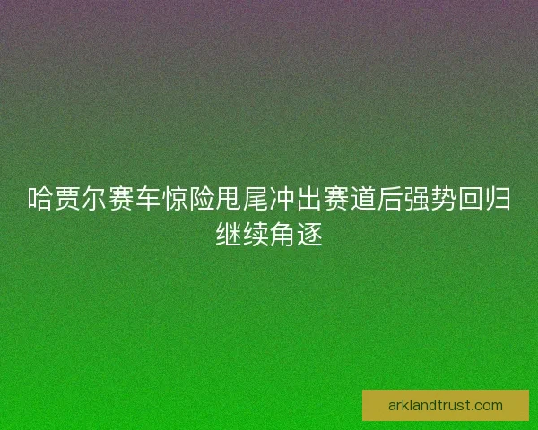 哈贾尔赛车惊险甩尾冲出赛道后强势回归继续角逐